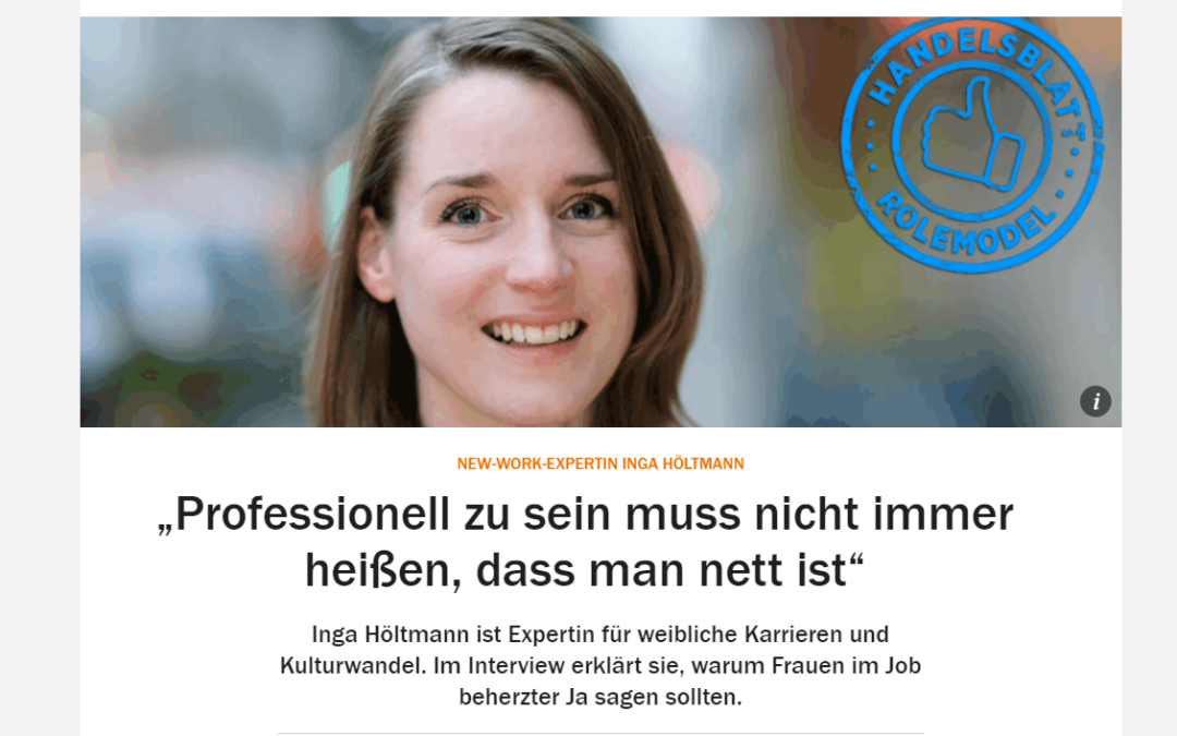 #Rolemodel-Interview im Handelsblatt