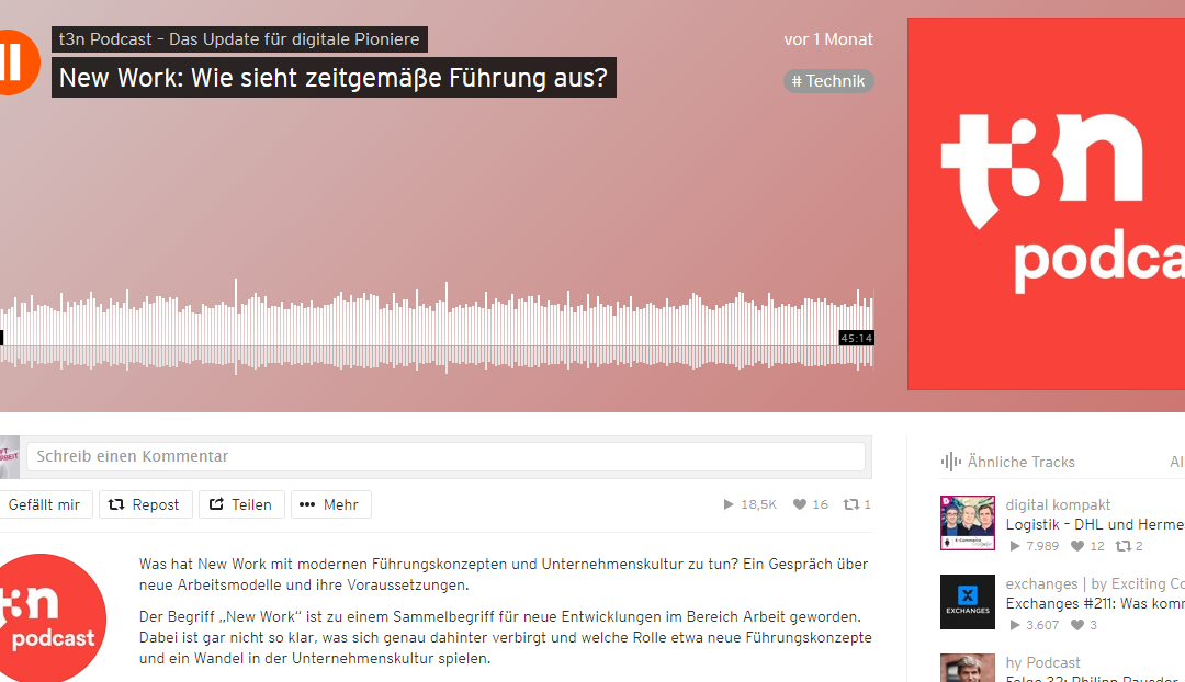 Screenshot: t3n auf Soundcloud